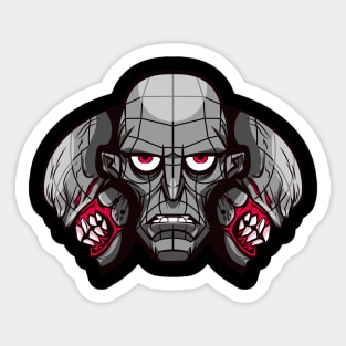 3 Head Monster Sticker